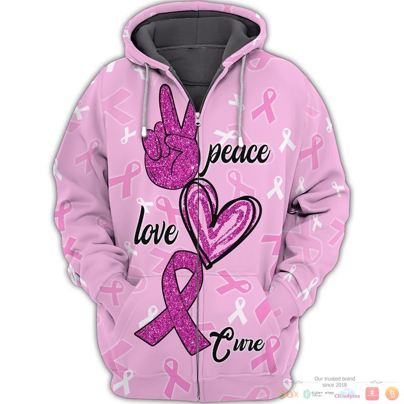 Peace_Love_Cure_Breast_Cancer_Awareness_3d_Shirt_Hoodie_1