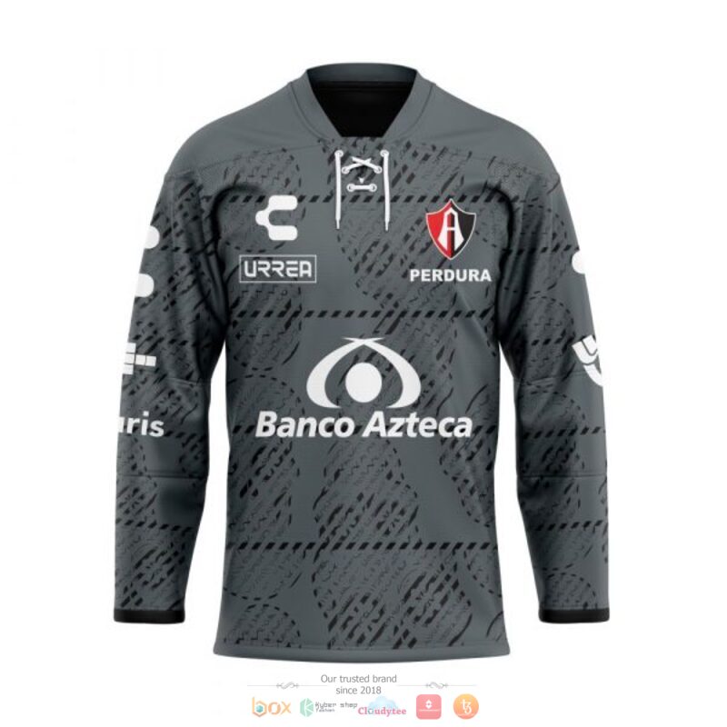 Personalise_Liga_MX_Atlas_Club_Banco_Azteca_grey_custom_hockey_jersey