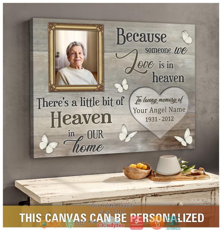 Personalized_Because_some_one_we_love_is_in_heaven_canvas
