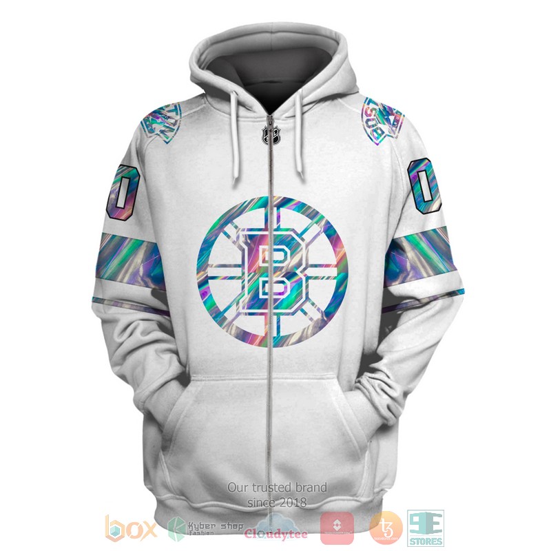 Personalized_Boston_Bruins_NHL_custom_white_3D_shirt_hoodie_1