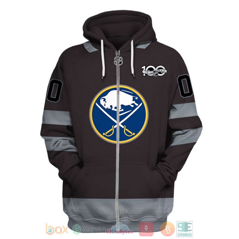 Personalized_Buffalo_Sabres_NHL_brown_grey_custom_3D_shirt_hoodie_1