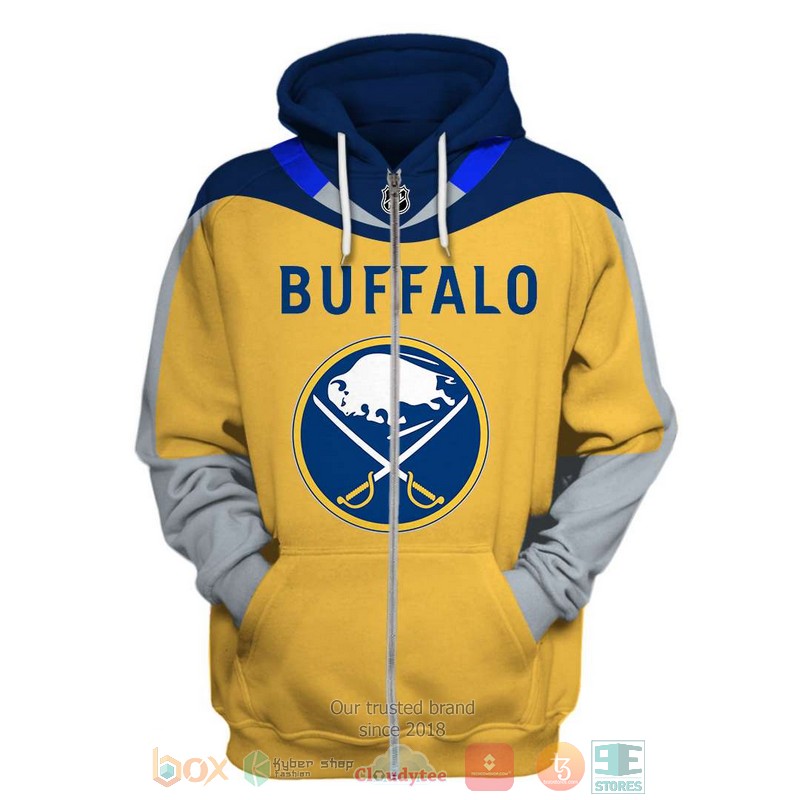 Personalized_Buffalo_Sabres_NHL_yellow_grey_custom_3D_shirt_hoodie_1