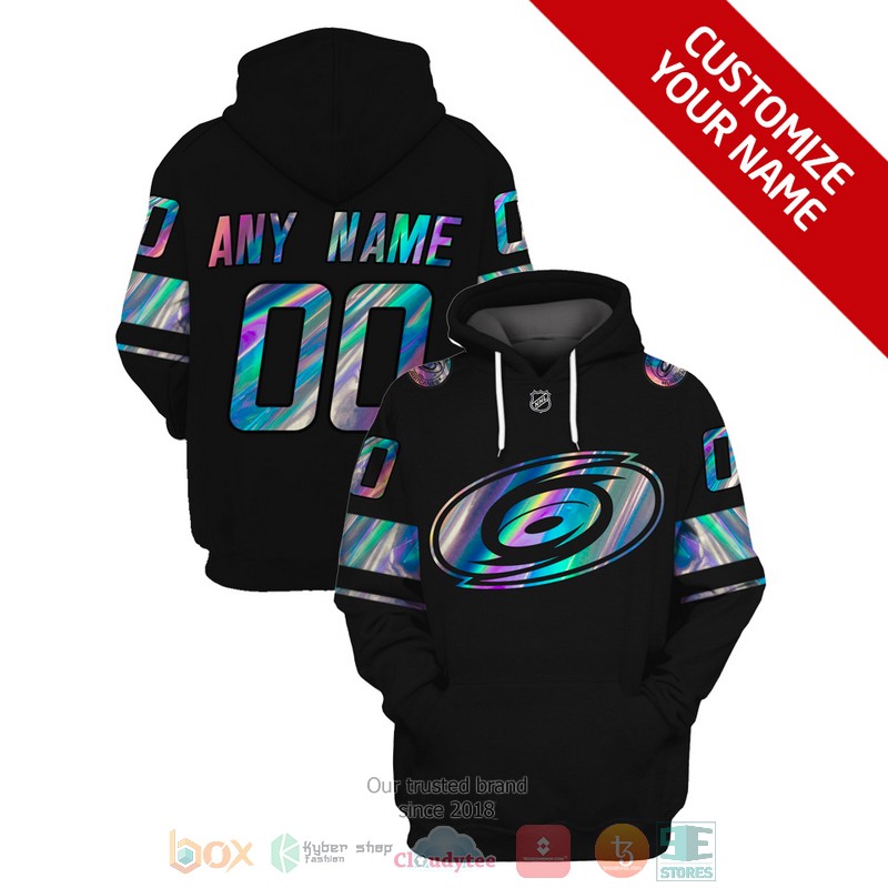 Personalized_Carolina_Hurricanes_NHL_custom_black_3D_shirt_hoodie