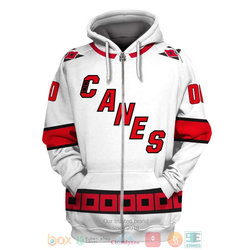 Personalized_Carolina_Hurricanes_NHL_white_red_custom_3D_shirt_hoodie_1