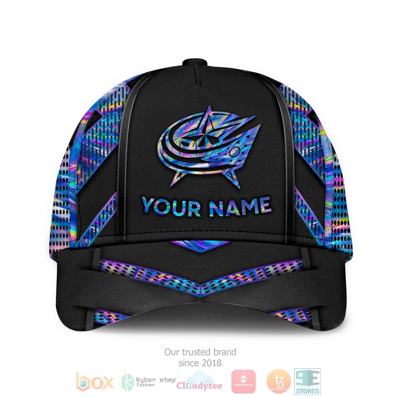 Personalized_Columbus_Blue_Jackets_NHL_custom_black_cap