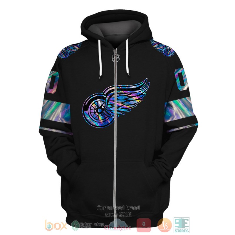 Personalized_Detroit_Red_Wings_NHL_custom_black_3D_shirt_hoodie_1