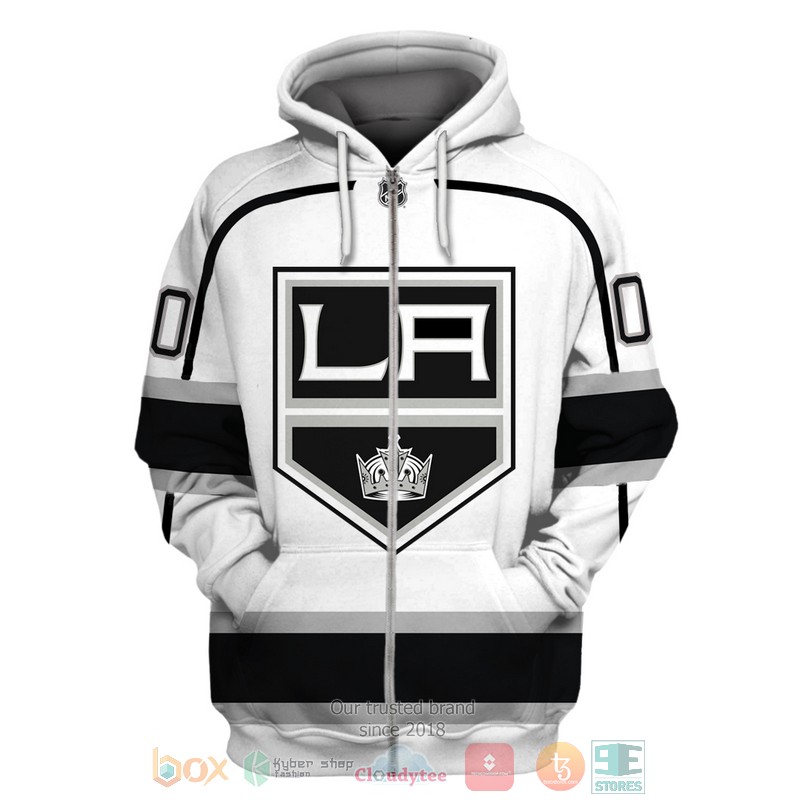 Personalized_Los_Angeles_Kings_NHL_custom_white_black_3D_shirt_hoodie_1