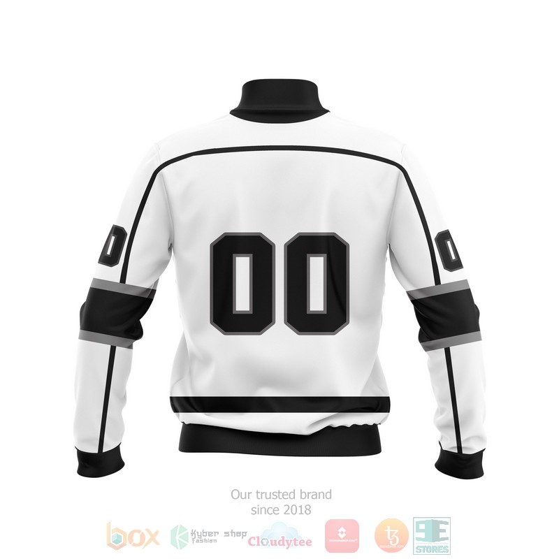 Personalized_Los_Angeles_Kings_NHL_white_black_custom_Bomber_Jacket_1