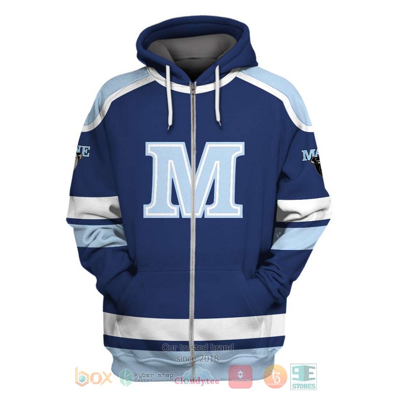 Personalized_Maine_Black_Bears_custom_blue_3D_shirt_hoodie_1