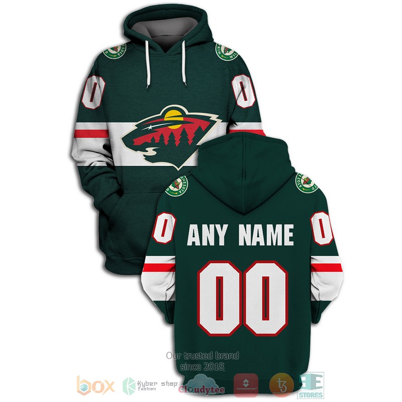 Personalized_Minnesota_Wild_NHL_custom_dark_green_3D_shirt_hoodie