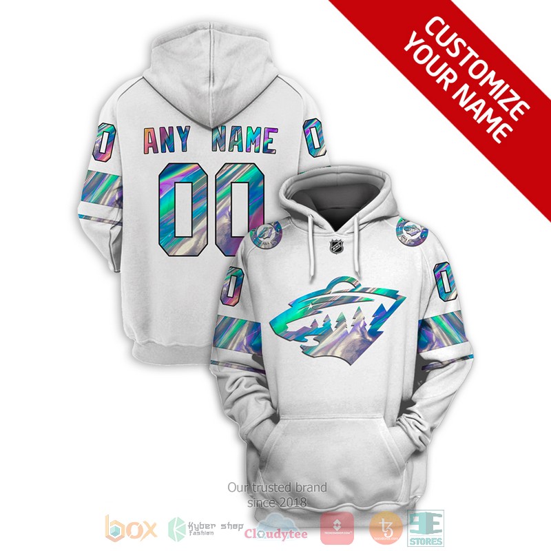 Personalized_Minnesota_Wild_NHL_custom_white_3D_shirt_hoodie