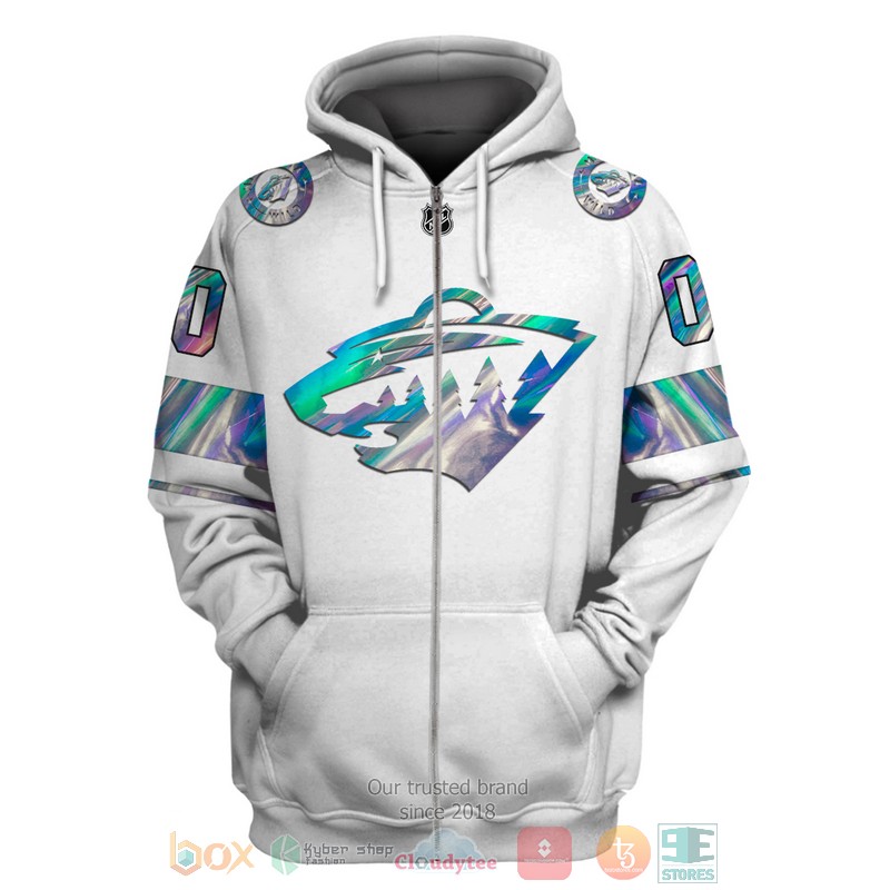 Personalized_Minnesota_Wild_NHL_custom_white_3D_shirt_hoodie_1