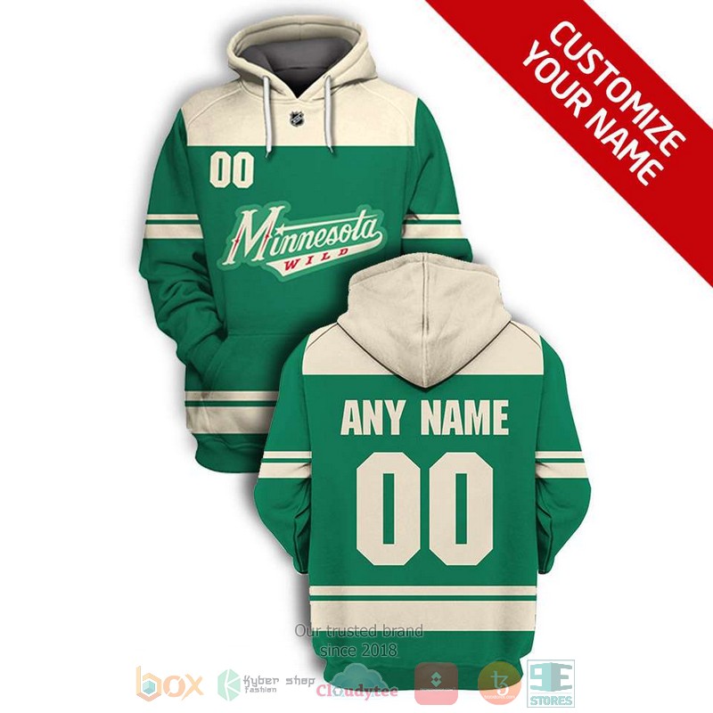 Personalized_Minnesota_Wild_NHL_green_custom_3D_shirt_hoodie
