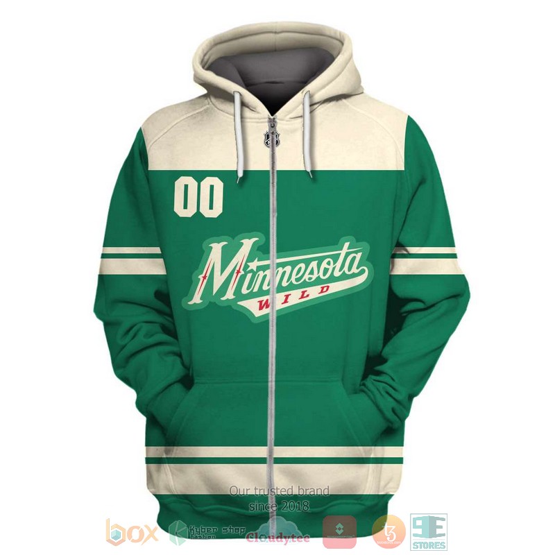 Personalized_Minnesota_Wild_NHL_green_custom_3D_shirt_hoodie_1