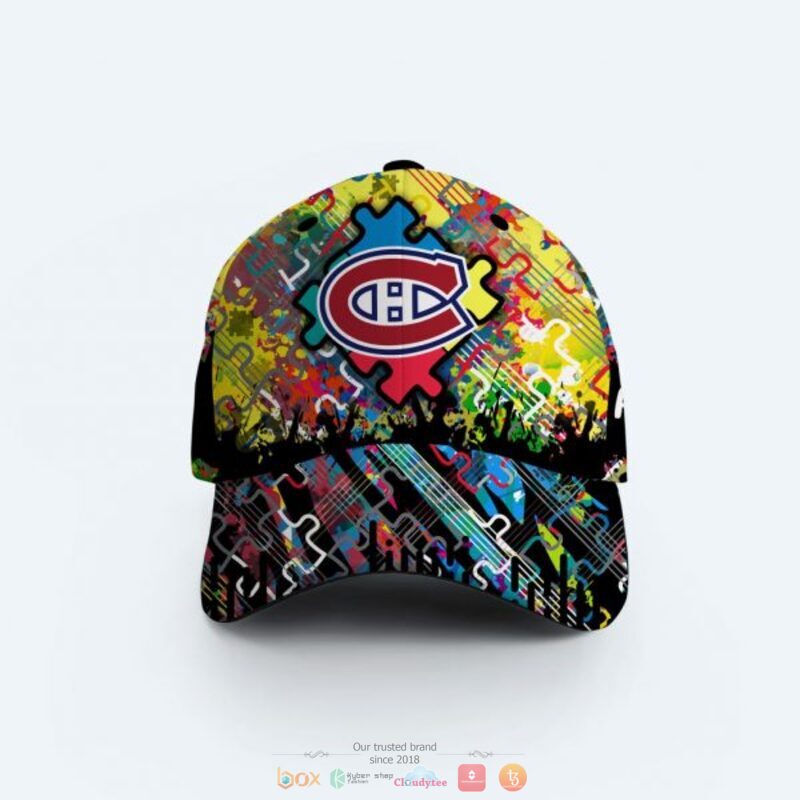 Personalized_Montreal_Canadiens_Autism_Awareness_Concept_Cap
