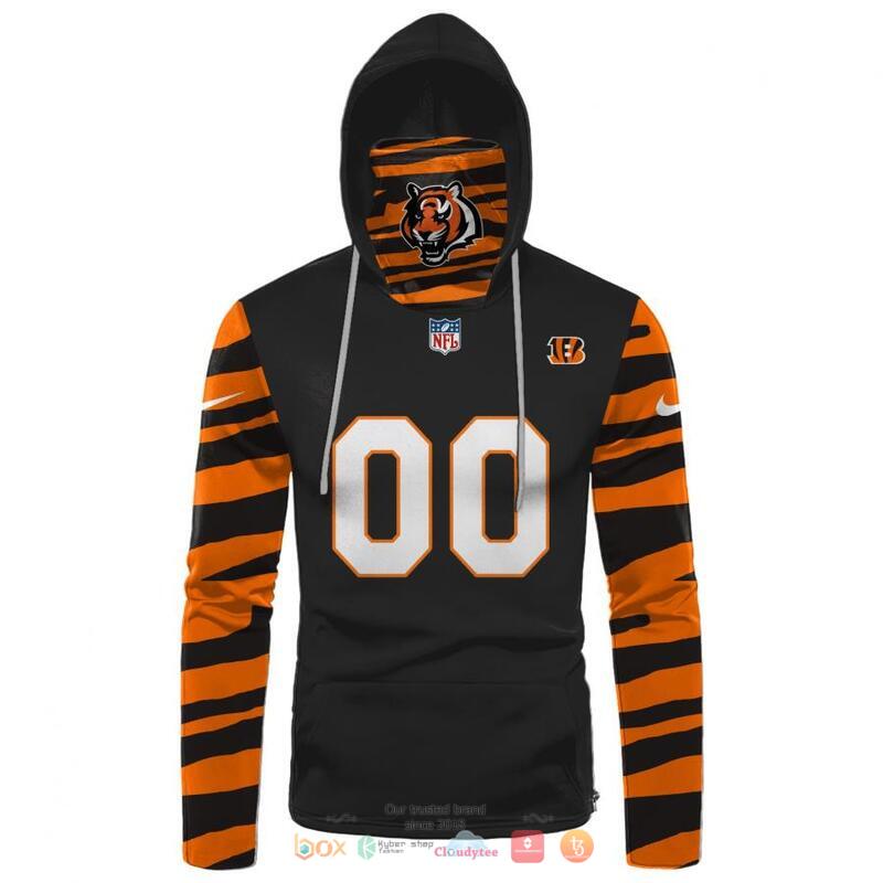 Personalized_NFL_Cincinnati_Bengals_Black_Orange_stripe_hoodie_mask_1
