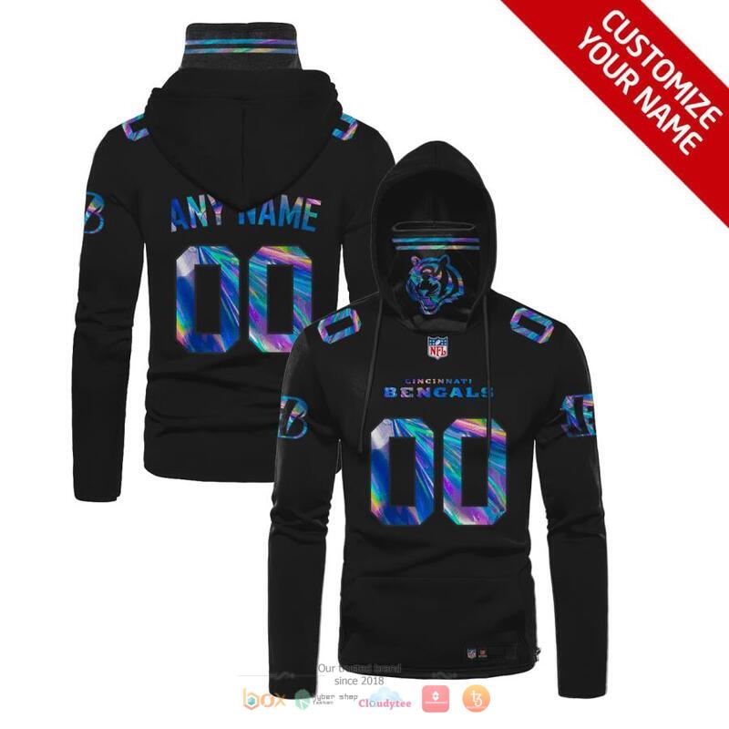 Personalized_NFL_Cincinnati_Bengals_Black_hologram_color_hoodie_mask