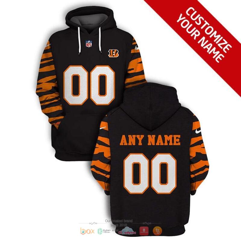 Personalized_NFL_Cincinnati_Bengals_Nike_Black_Orange_Stripe_3d_shirt_hoodie