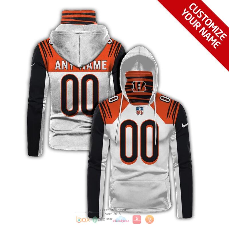 Personalized_NFL_Cincinnati_Bengals_Nike_Black_White_Orange_3d_hoodie_mask