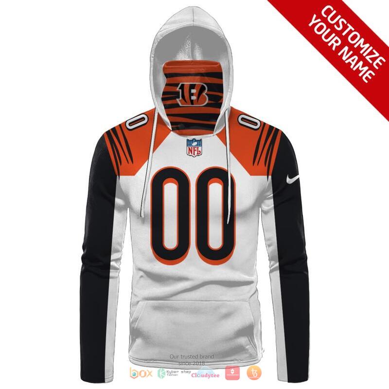 Personalized_NFL_Cincinnati_Bengals_Nike_Black_White_Orange_3d_hoodie_mask_1