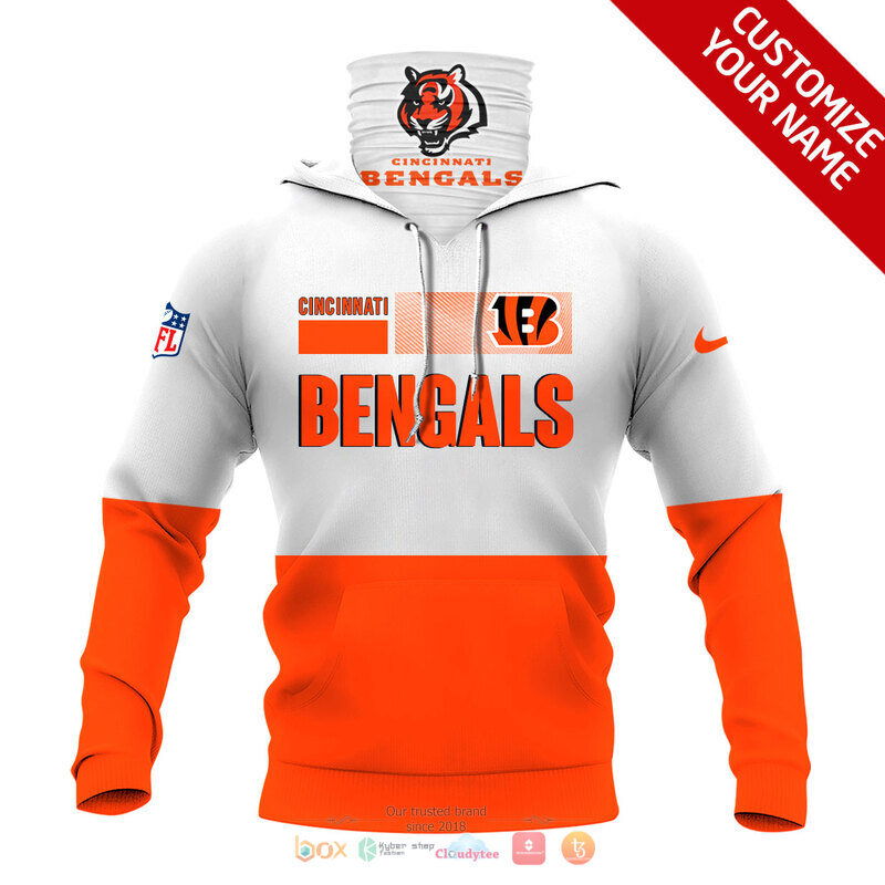 Personalized_NFL_Cincinnati_Bengals_Nike_Orange_3d_hoodie_mask_1