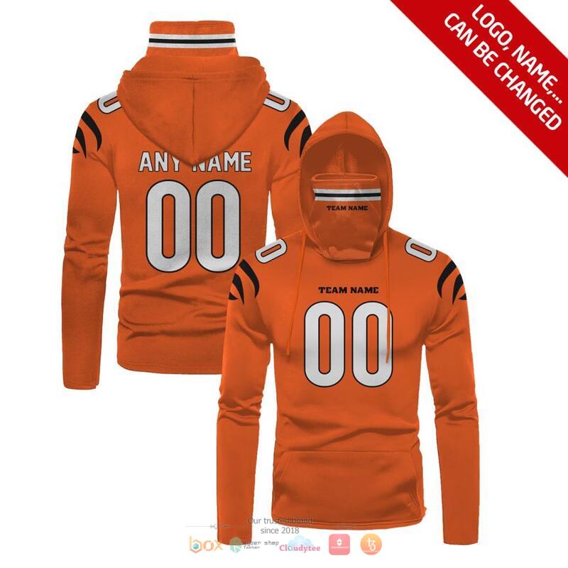 Personalized_NFL_Cincinnati_Bengals_Orange_color_3d_hoodie_mask
