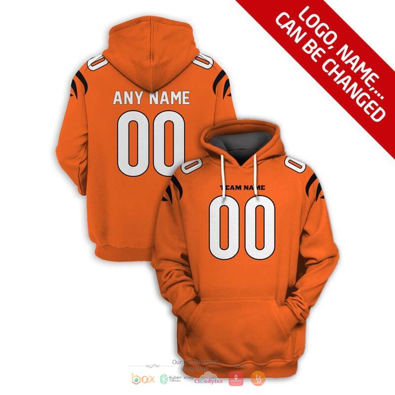 Personalized_NFL_Cincinnati_Bengals_Orange_color_3d_shirt_hoodie