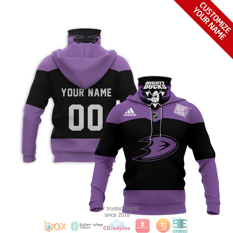 Personalized_NHL_Anaheim_Ducks_Purple_3d_hoodie_mask