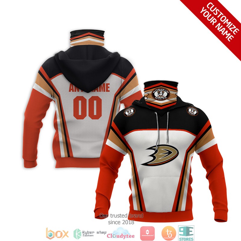 Personalized_NHL_Anaheim_Ducks_White_red_3d_hoodie_mask