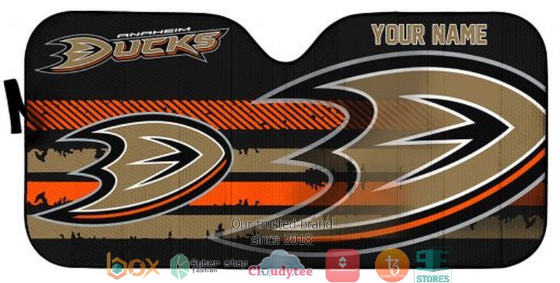 Personalized_NHL_Anaheim_Ducks_brown_car_sunshade_1