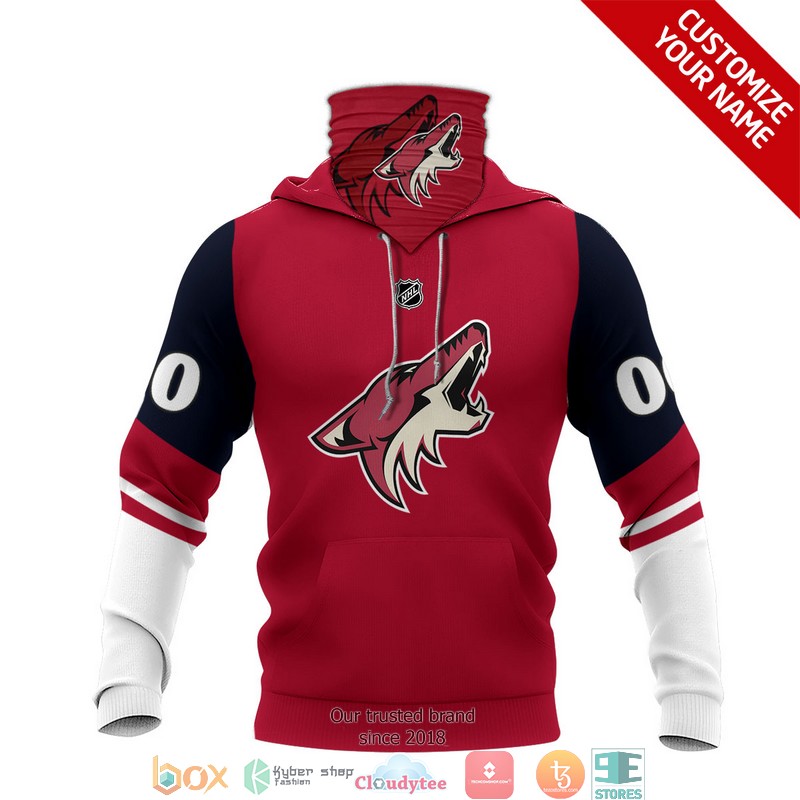 Personalized_NHL_Arizona_Coyotes_Red_3d_hoodie_mask_1