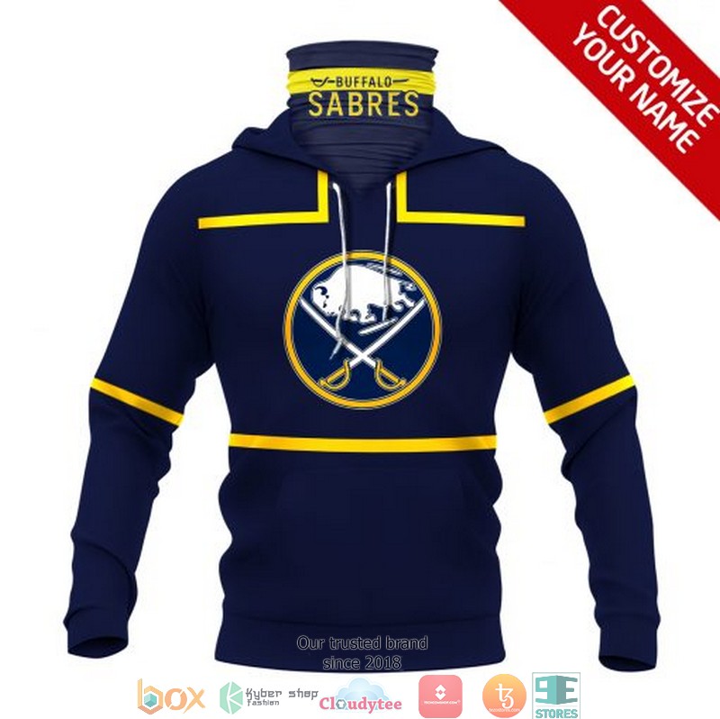 Personalized_NHL_Buffalo_Sabres_Blue_yellow_line_3d_hoodie_mask_1