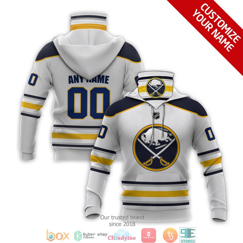 Personalized_NHL_Buffalo_Sabres_White_3d_hoodie_mask