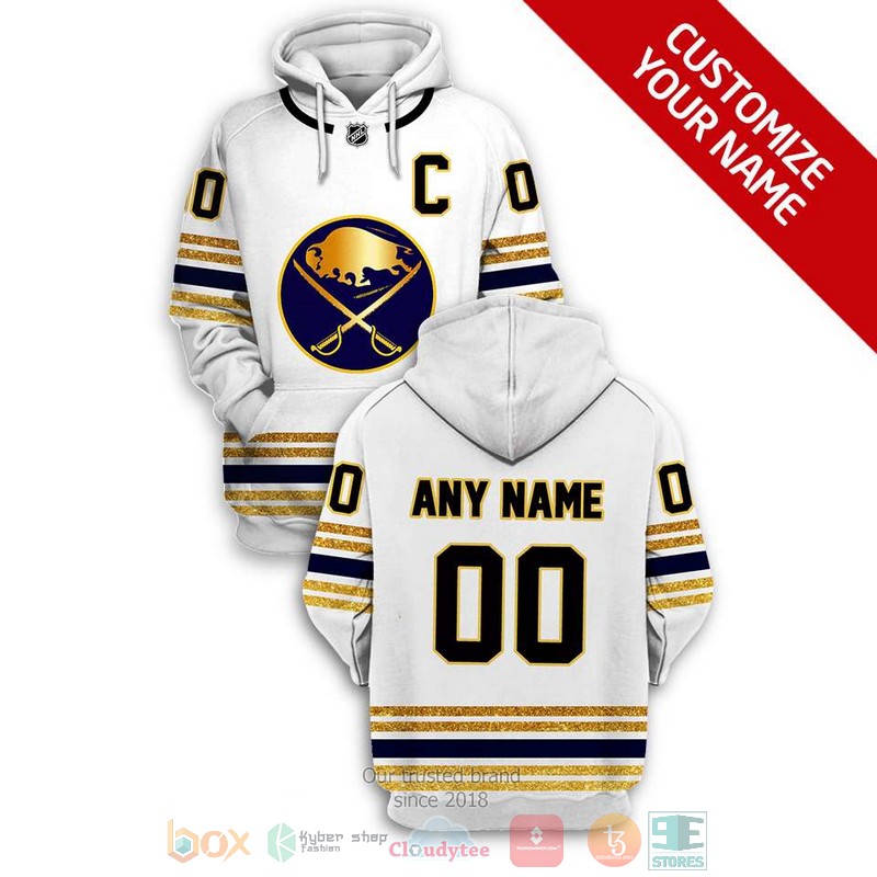 Personalized_NHL_Buffalo_Sabres_white_yellow_custom_3D_shirt_hoodie