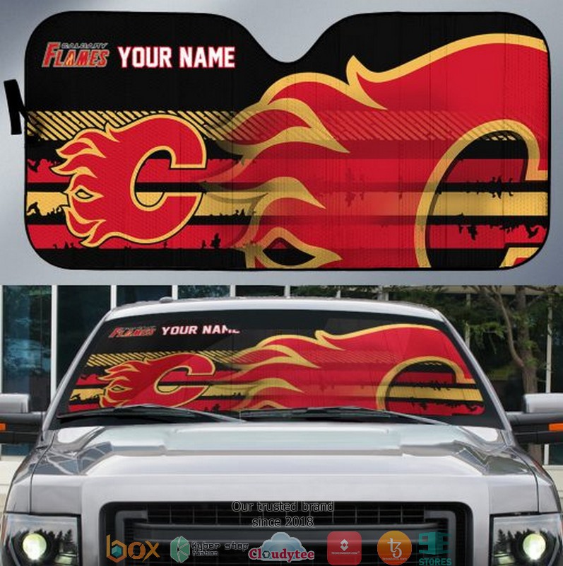 Personalized_NHL_Calgary_Flames_Car_Sunshade