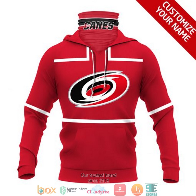 Personalized_NHL_Carolina_Hurricanes_Red_white_line_3d_hoodie_mask