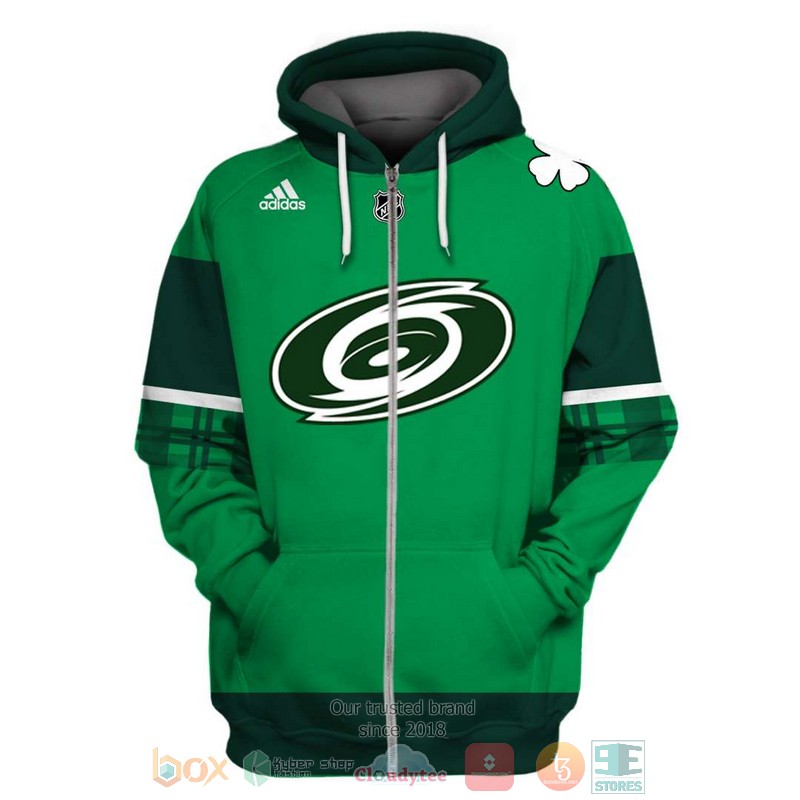 Personalized_NHL_Carolina_Hurricanes_St_Patricks_Day_custom_3D_shirt_hoodie_1