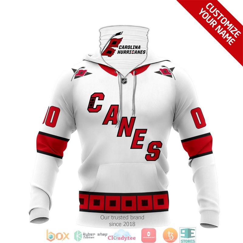 Personalized_NHL_Carolina_Hurricanes_White_3d_hoodie_mask_1