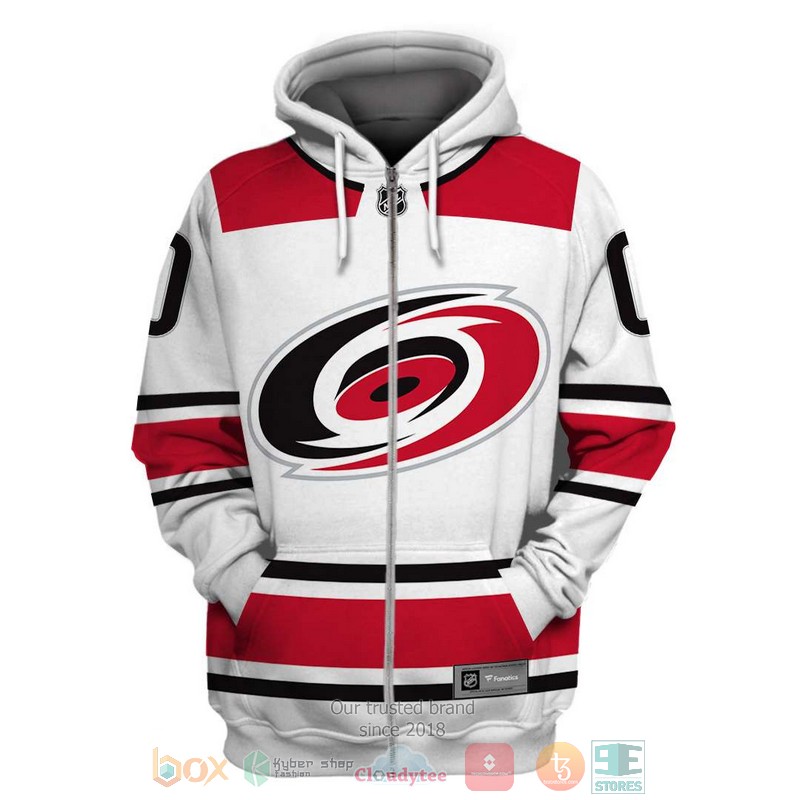 Personalized_NHL_Carolina_Hurricanes_custom_white_red_3D_shirt_hoodie_1