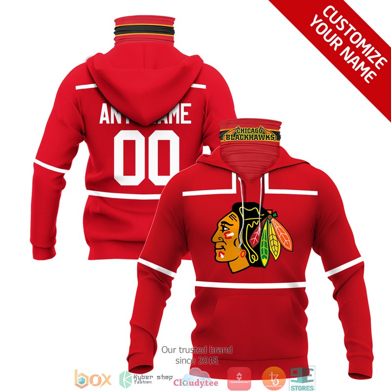 Personalized_NHL_Chicago_Blackhawks_Red_white_line_3d_hoodie_mask