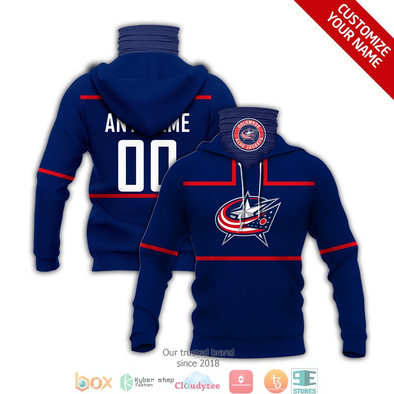 Personalized_NHL_Columbus_Blue_Jackets_Blue_red_line_3d_hoodie_mask