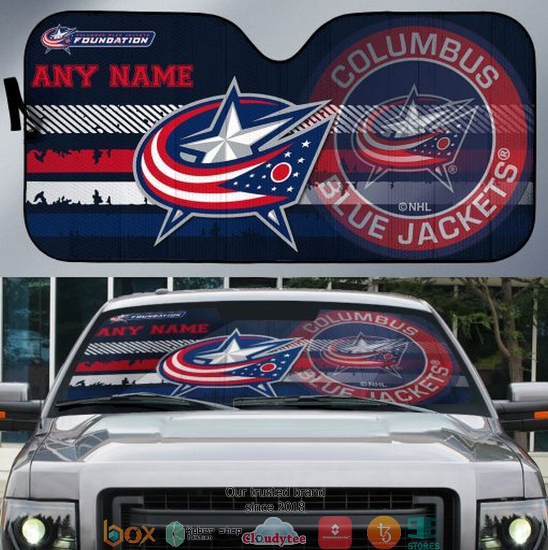 Personalized_NHL_Columbus_Blue_Jackets_Car_Sunshade