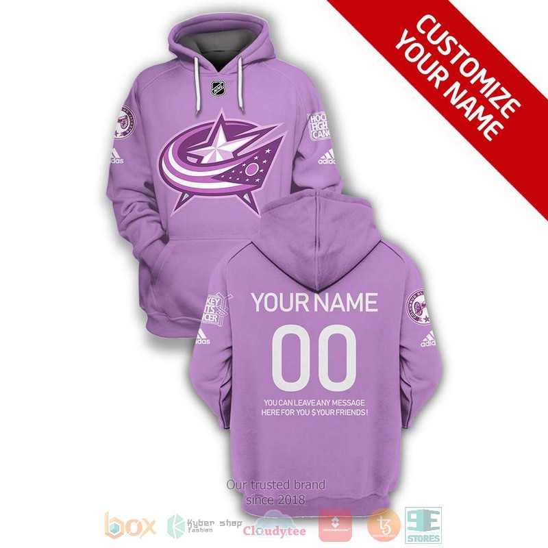 Personalized_NHL_Columbus_Blue_Jackets_Hockey_Fights_Cancer_custom_3D_shirt_hoodie