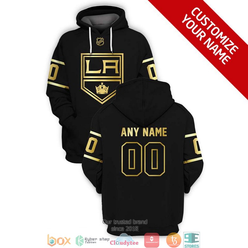 Personalized_NHL_Los_Angeles_Kings_Black_gold_3D_Full_Printing_shirt_hoodie