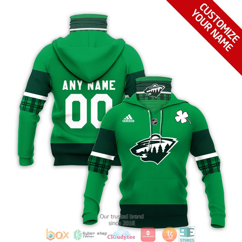 Personalized_NHL_Minnesota_Wild_Clover_Adidas_3d_hoodie_mask