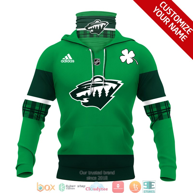 Personalized_NHL_Minnesota_Wild_Clover_Adidas_3d_hoodie_mask_1