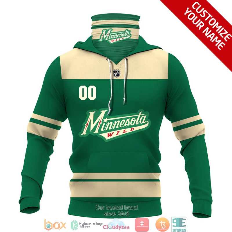 Personalized_NHL_Minnesota_Wild_Green_3d_hoodie_mask_1