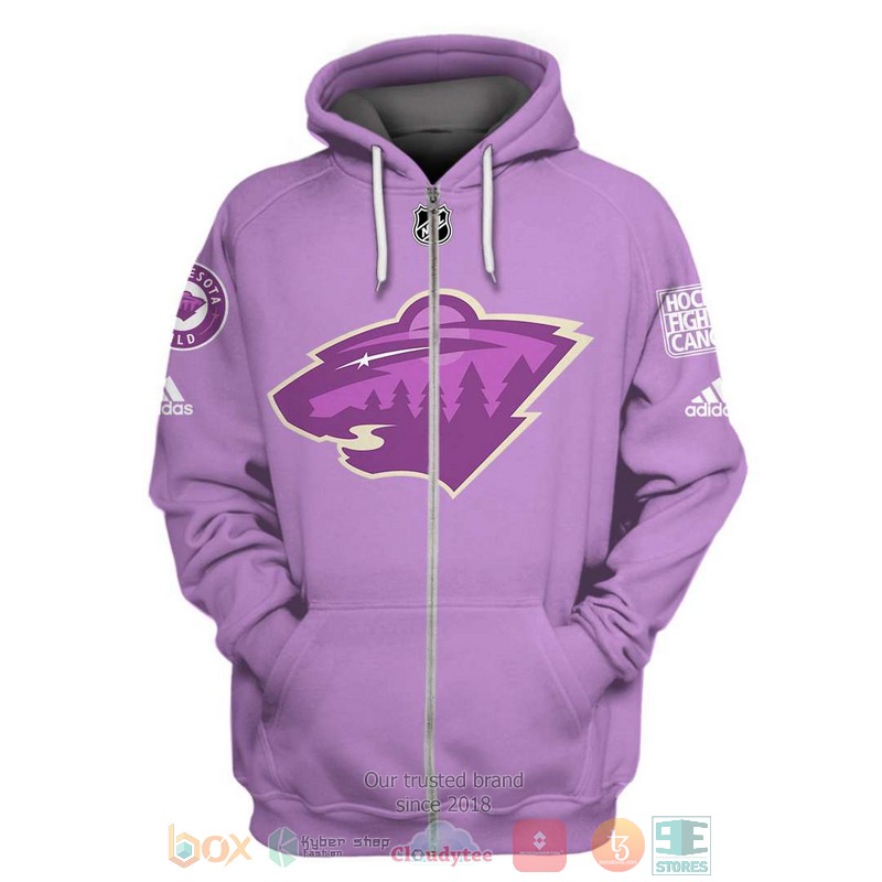 Personalized_NHL_Minnesota_Wild_Hockey_Fights_Cancer_custom_3D_shirt_hoodie_1