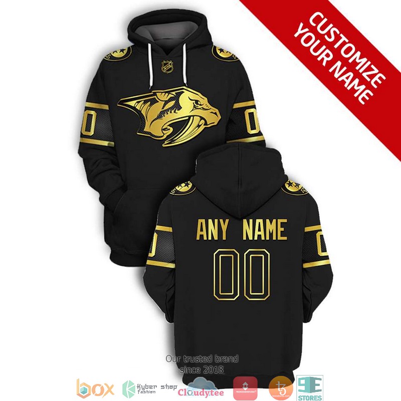 Personalized_NHL_Nashville_Predators_black_gold_3D_Full_Printing_shirt_hoodie