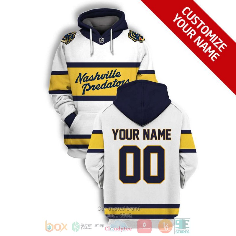 Personalized_NHL_Nashville_Predators_custom_white_yellow_3D_shirt_hoodie
